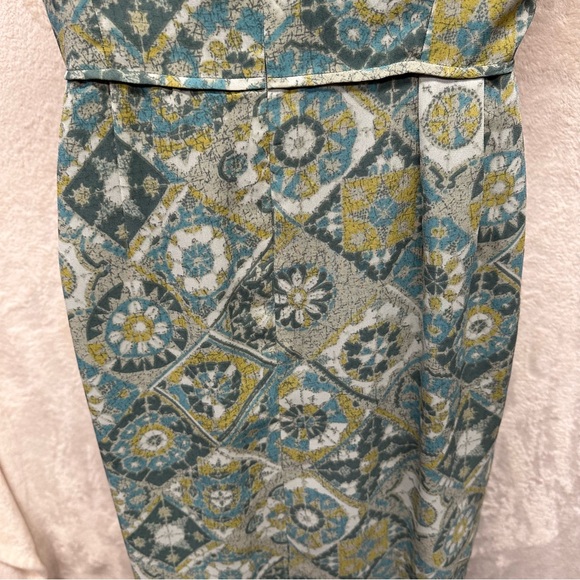 Anthony Sciari New York vintage green wrap dress medallion boho women’s size 6 - Picture 4 of 9